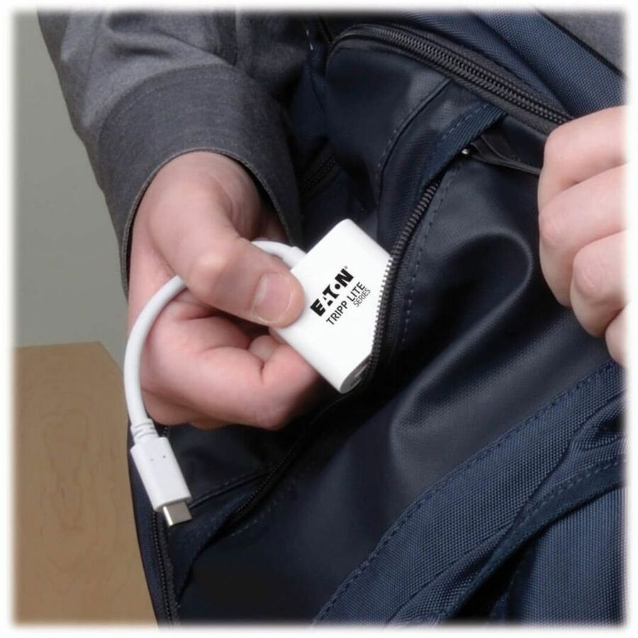 Eaton Tripp Lite Series USB 3.2 Gen1 Type-C to HDMI 4K Adapter with Alternate Mode - DP 1.2, White Eaton Tripp Lite Series USB 3.2 Gen1 Type-C to HDMI 4K Adapter with Alternate Mode - DP 1.2, White